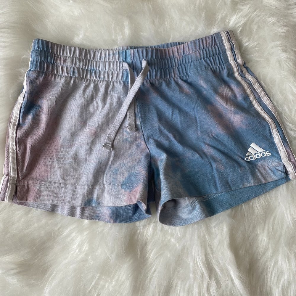 small - adidas workoutshort - pink/blue